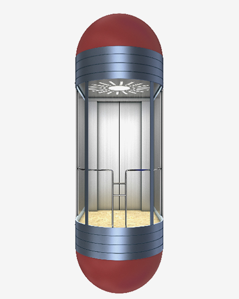 Elevato de observación de cápsula de forma redonda